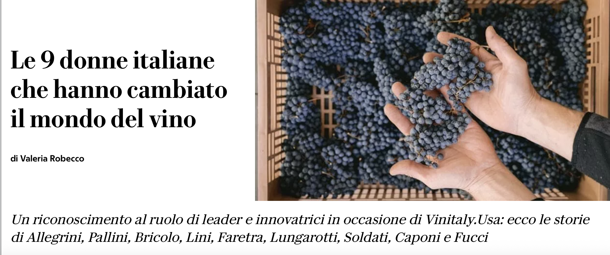 La Repubblica article screenshot